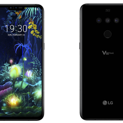 LG V50 Thinq 5G 6 GB + 128 GB Black, Waterproof, Dual SIM, OLED Display, 12 MP Camera, 18 Hours Battery Life, Android 9.0, USB Type-C, 5G, Wi-Fi, Touchscreen, All Networks Mobile