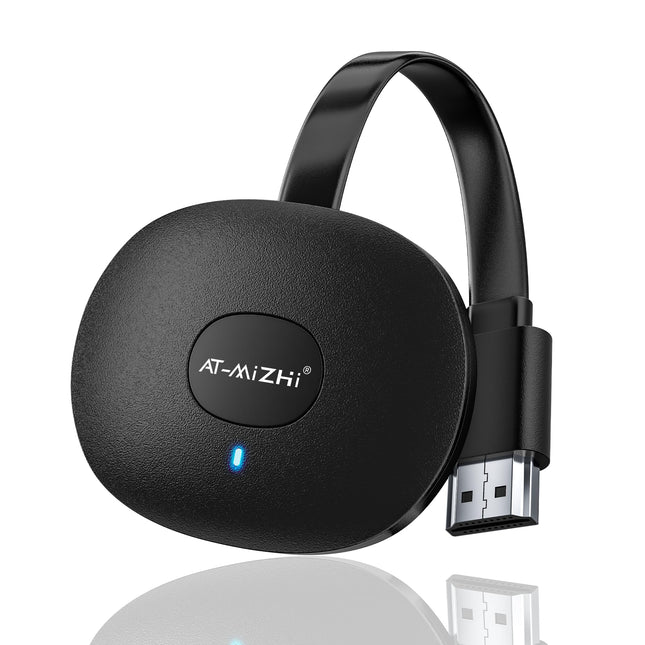 4K Wireless HDMI Dongle, AT-Mizhi Display HDMI Screen Mirroring Display WiFi HDMI Connector Supports/DLNA/Airplay for Android/i-OS/Windows/Mac OS/HDTV/Monitor/Project