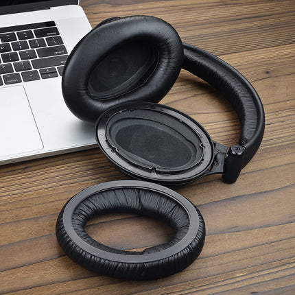 Defean kõrvapadjad ja peavõru Sennheiser PC350 HD380 Pro kõrvaklappidele, kõrvapadjad, põrutuskindlad, klapid, vaht (valknahast kõrvapadjad + peavõru)