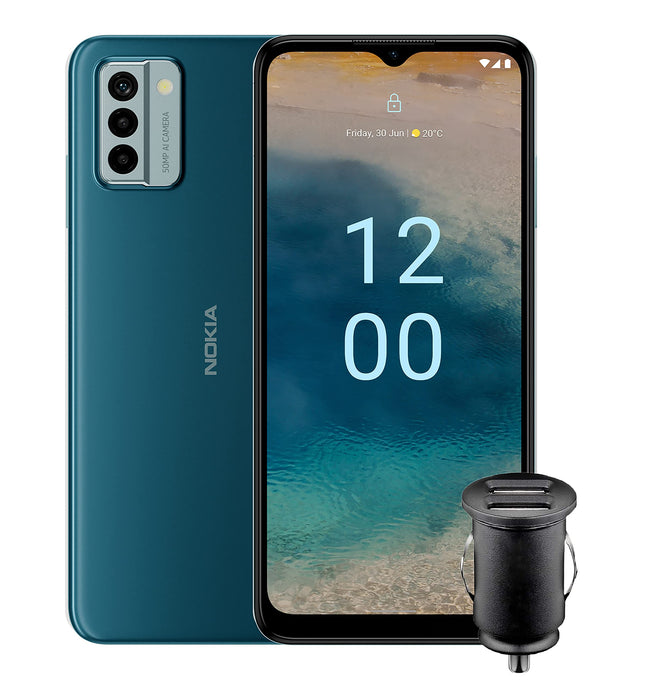 Nokia G22 6.52" HD+ Dual SIM Android 12 Smartphone, 50MP AI Kamera, 4/64GB Speicher, 3-Tage 5050 mAh Akku, QuickFix reparierbar, 2 Jahre OS Updates, 3 Jahre Garantie & mtl. Sicherheitsupdates, Blau