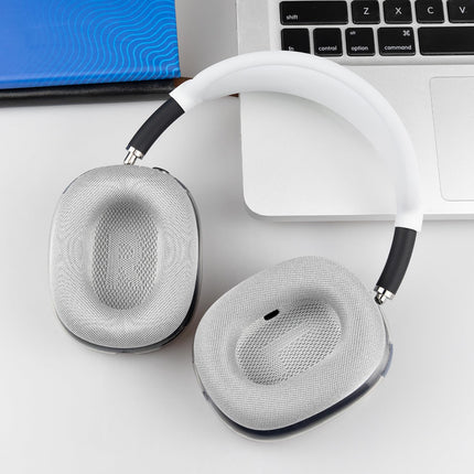 SOPROM Ear Pads Replacement for Airpods Max Over-Ear Headphones, Ear Cushions with Durable Mesh, Soft Foam - White
