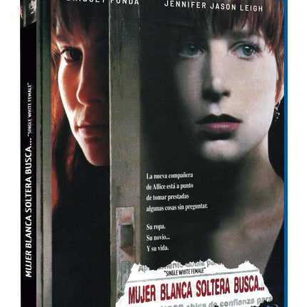 Single, Young, and Female Seeking... (1992) Blu-Ray Spanish Import with German Audio, Bridget Fonda, Jennifer Jason Leigh, Single White Female
