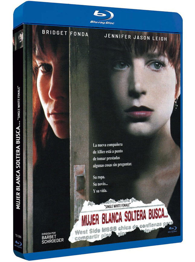 Single, Young, and Female Seeking... (1992) Blu-Ray Spanish Import with German Audio, Bridget Fonda, Jennifer Jason Leigh, Single White Female