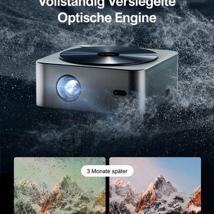 Ultimea projektor Full HD 1080P natiivne autofookuse ja 6D keystone-korrektsiooniga, projektor 4K kodukino toetab 700 ANSI 21 000 luumenit, 5G WiFi projektor Bluetooth, välistingimustes kasutatav projektor iOS/Android/TV Stick jaoks
