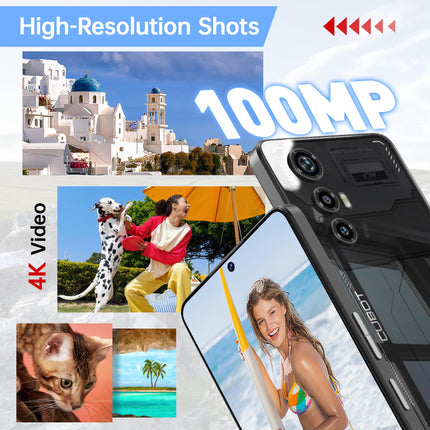 CUBOT MAX 5 (2024) 5G mobiiltelefon ilma lepinguta - 24GB+256GB nutitelefon ilma lepinguta, 6,95" FHD+ (144Hz) mängutelefon, 100MP kaamera, 5100mAh/33W, kahe SIM-kaardiga 5G/Android 14/NFC/Face ID/BT5.3/WiFi 6