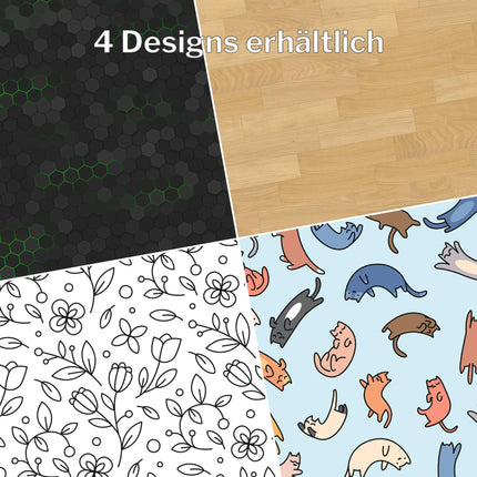 KabelDirekt – Cable sleeve &amp; cable duct made of elastic neoprene, with design print – 3 m long, easy to cut, cable management with Velcro fastener – black gaming design