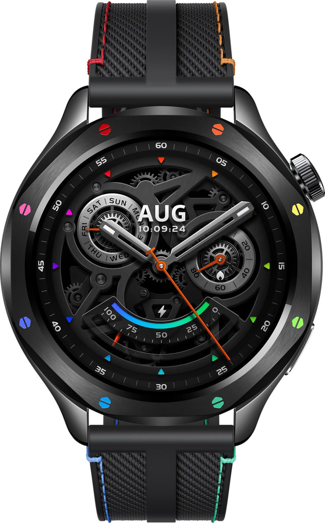 Xiaomi Watch S4 Rainbow – 1,43" AMOLED, 2200 nitti, 15-päevane aku, 5ATM veekindlus, pulsi- ja SPO₂-andur, Bluetooth 5.3, alumiiniumkorpus