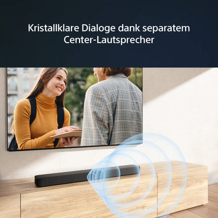 Sony HT-S2000 väike ja kompaktne 3.1-kanaliline Dolby Atmos heliriba telerile Bluetoothiga