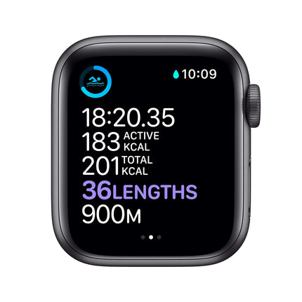 Apple Watch Series 6 (GPS, 40MM) Space Gray Aluminum Case with Black Sport Band (Refurbished)
