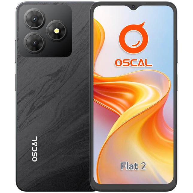 OSCAL Flat 2 Gemini tehisintellektiga nutitelefon ilma lepinguta 12GB+256GB/2TB TF, kaheksatuumaline 90Hz 6.56" HD+, lepinguta mobiiltelefon 5000mAh, 192g, Android 14 nutitelefon 13MP+8MP, kahe SIM-kaardiga/näotuvastusega/sõrmejäljelugejaga/GPS/OTG
