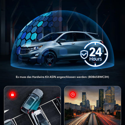 REDTIGER auto armatuurlaua kaamera esi- ja tagaosa 4K/2.5K GPS-i ja WiFi-ga, auto armatuurlaua kaamera 3.18" IPS ekraan, tasuta 32GB mälukaart, öönägemine, tsükkelsalvestus, 170° lainurk WDR, toetab maksimaalselt 256 GB (F7NP)