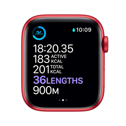 Apple Watch Series 6 (GPS, 44MM) aluminum case (PRODUCT)RED with (PRODUCT)RED sports strap (refurbished)