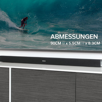 Denon DHT-S316 2.1 lameekraaniga televiisori heliriba koos juhtmevaba subwooferiga, Bluetoothi, HDMI ARC, Dolby Digitali, DTS-i ja optilise sisendiga