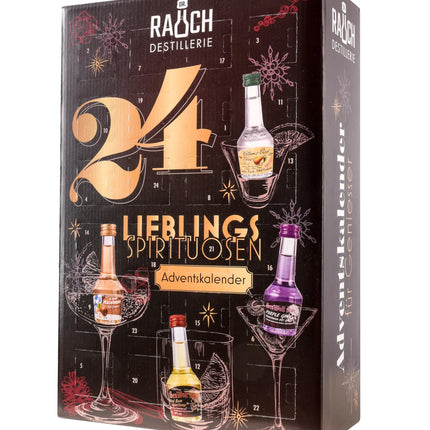 Dr Rauchs Spirits Advendikalender 24 x 20ml 25-44% Vol | Džinn | Rumm | Ürdiliköörid | Head vaimud