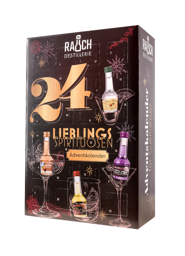 Dr Rauchs Spirits Advendikalender 24 x 20ml 25-44% Vol | Džinn | Rumm | Ürdiliköörid | Head vaimud