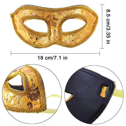 DesignerBoxi maskikomplekt (14 osa) Veneetsia stiilis poolmaskid peolistele, karnevalihuvilistele, cosplay' osalejatele, ürituste külastajatele ja lavaesinejatele.