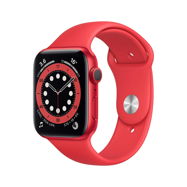 Apple Watch Series 6 (GPS, 44MM) aluminum case (PRODUCT)RED with (PRODUCT)RED sports strap (refurbished)