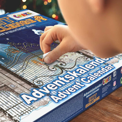 EXIT Challenge Advent Calendar for Children - Escape Game Toy Advent Calendar, Children's Board Game Calendar Board Games Early Learning Toys 24 Puzzles | German Language