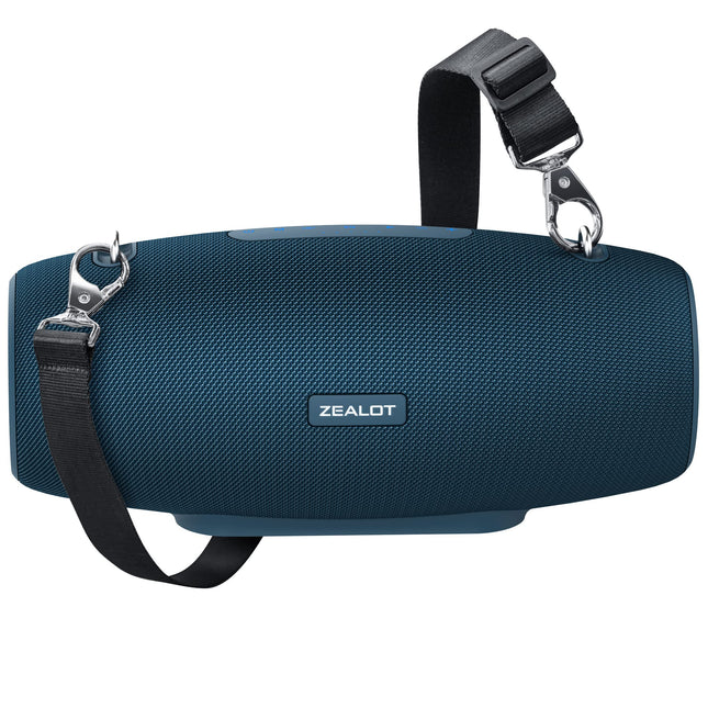 ZEALOT Bluetooth kõlar, kaasaskantav Bluetooth karp, 60W, BassUp tehnoloogia, stereo helitugevus, ekvalaiser, IPX5 veekindlus, 14 400 mAh, õuekõlar TF-kaardi/USB/AUX-iga