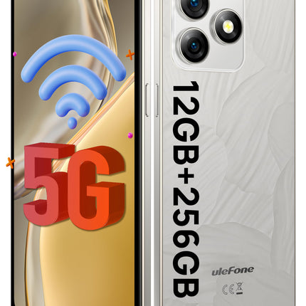 Ulefone Note 18 Ultra 5G mobiiltelefon ilma lepinguta, 50MP + 50MP + 32MP kaamera, 12GB + 256GB/SD-2TB Android 13 nutitelefon 18W kiirlaadimisega, 6,78-tolline FHD+, 5450mAh aku, GPS/OTG/NFC, hall