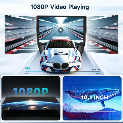 2G+64G autoraadio Android 13 Toyota Aygo/Peugeot 107/Citroen C1 2004-2014, 10,1-tolline HD puutetundliku ekraaniga autoraadio juhtmevaba Carplayga, Android Auto, GPS, Wi-Fi, USB, Bluetooth, FM, RDS, tahavaatekaamera