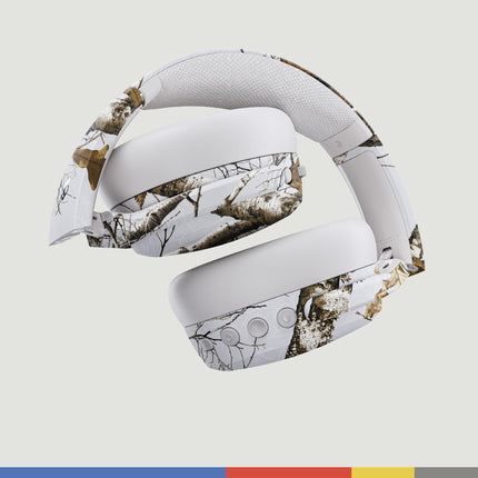 Skullcandy Crusher ANC 2 kõrvaklapid mürasummutavate juhtmevabade kõrvaklappidega, millel on sensoorne bass, 50-tunnine aku tööiga, Skull-iQ, Alexa tugi, mikrofon, Bluetooth-ühilduv - Realtree Edge värvid, valged