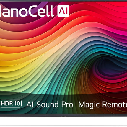 LG 50NANO81T6A TV 50" (127 cm) NanoCell TV (α5 Gen7 4K AI processor, webOS 24, HDR10, up to 60Hz) [Model year 2024]
