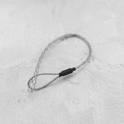 VGOL kaabli tõmbesokk 6–10 mm läbimõõduga kaablile, roostevabast terasest kaabel, tsingitud, libisemiskindel, tõmbehülss, painduv toitekaabel, pikkus 27 cm, must