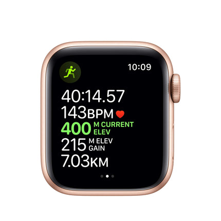 Apple Watch Series 5 (GPS, 40mm) Gold Aluminum Case with Sand Pink Sport Band (Refurbished)