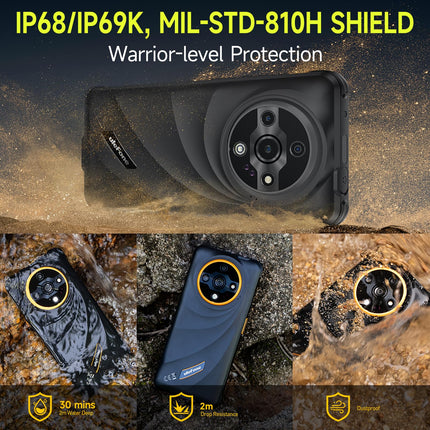 Ulefone Armor X31 Pro 5G Outdoor Handy, 16GB+256GB/2TB Android 14 Rugged Smartphone, 6050mAh, 64MP+25MP Nachtsicht, 120Hz 6,56 Zoll FHD+ Display, Dual SIM/Fingerabdruck/Okta-Kern/IP68/GPS/NFC/OTG Grün