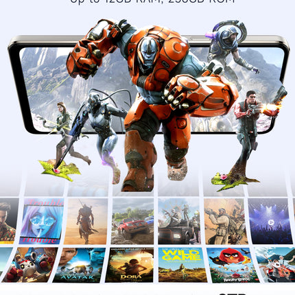 Ulefone Note 18 Ultra 5G mobiiltelefon ilma lepinguta, 50MP + 50MP + 32MP kaamera, 12GB + 256GB/SD-2TB Android 13 nutitelefon 18W kiirlaadimisega, 6,78-tolline FHD+, 5450mAh aku, GPS/OTG/NFC, must
