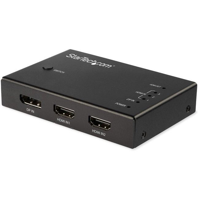 StarTech.com VS421HDDP 4-pordiline HDMI videolüliti (3 x HDMI ja 1 x DisplayPort, 4K 60Hz, automaatne jagaja)
