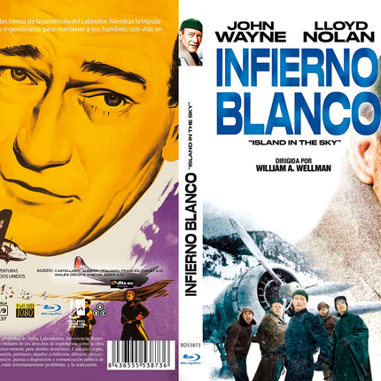 Taevasaar 1953 Blu-Ray Hispaania import mängib inglise keeles, John Wayne'i, Lloyd Nolani ja William A. Wellmani poolt
