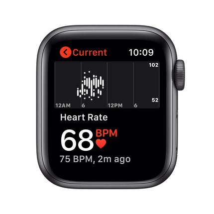 Apple Watch SE 2020 (GPS, 40MM) Space Gray Aluminum Case with Black Sport Band (Refurbished)