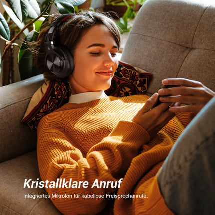 OneOdio Bluetooth-kõrvaklapid kõrva peale, 72 tundi HiFi stereo juhtmevabad kõrvaklapid, juhtmevabad kõrvaklapid 6,35 mm ja 3,5 mm pistikuga stuudio DJ mobiiltelefoni arvuti võimendi jaoks - punane