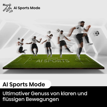 Hisense 65E7NQ 164 cm (65-tolline) televiisor, 4K UHD, QLED, HDR10, HDR10+ dekodeerimine, HLG, Dolby Vision Atmos, 60Hz paneel, sujuv liikumine, Bluetooth, sisseehitatud Alexa, VIDAA Voice, must [2024]