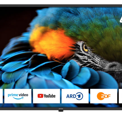 DYON Smart 42 XT - 105 cm (42-tolline) televiisor (Full HD nutiteler, HD kolmekordne tuuner (DVB-C/-S2/-T2), Prime Video, Netflix ja HbbTV)