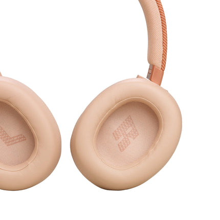 JBL Live 770 NC – Bluetooth-kõrvaklapid adaptiivse mürasummutusega – Juhtmevabad kõrvaklapid JBL Signature Sound ja häälassistendiga – Pikaajaline muusikanauding kuni 65 tundi – Sandstone'i värvi