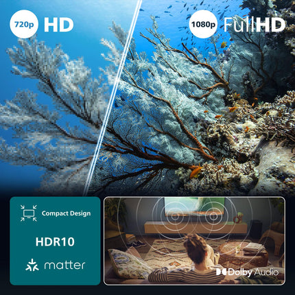 Philips 40PFS6000 HD LED nutiteler - 40-tolline ekraan Pixel Plusi, Titan OS platvormi ja Dolby Digital heliga - töötab Alexa ja Google Assistantiga