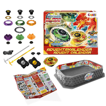 BLADE Advent Calendar for Boys – Battle Top Toy Advent Calendar with Battle Arena, Launcher &amp; Spinning Top – Christmas Calendar for Boys and Girls