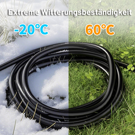 Vickwire kummist pikenduskaabel 10m välistingimustes kasutatav kaabelkaabli pikendused kaitsekontaktiga pistikuga Schuko pikendus 16A/250V, must, H05RR-F 3G1.5 mm²