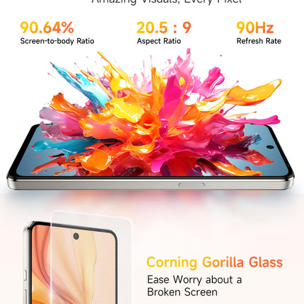 Ulefone Note 18 Ultra 5G mobiiltelefon ilma lepinguta, 50MP + 50MP + 32MP kaamera, 12GB + 256GB/SD-2TB Android 13 nutitelefon 18W kiirlaadimisega, 6,78-tolline FHD+, 5450mAh aku, GPS/OTG/NFC, must