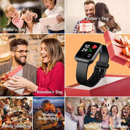 Ticwatch GTH Smartwatch up to 10 days battery life with skin temperature measurement, blood oxygen, heart rate monitoring, sleep tracking, 5ATM waterproof for men and women, TicWatch GTH EU
