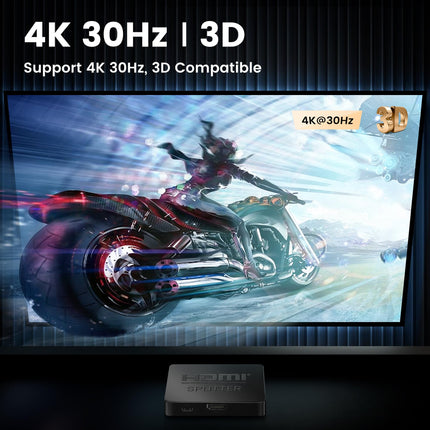 avedio links HDMI jaotur 1 sisend 3 väljundit koos 3,9 jala pikkuse HDMI-kaabliga, 4K HDMI jaotur 1 kuni 3 (ainult peegel), HDMI-lüliti 1 sisend 3 väljundit Fire Stick Roku Blu-Ray-mängijale DVD-le (mitte pikendatud)