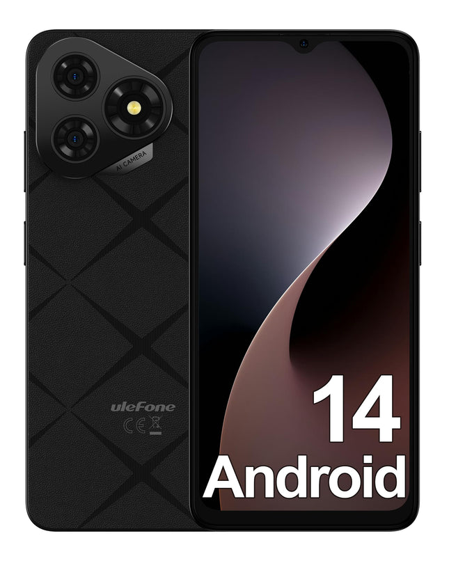 Ulefone Note 19 Android 14 nutitelefon lukustamata - 6GB+32GB/512GB mobiiltelefon ilma lepinguta, 6,56" HD+ nutitelefon, 8MP+5MP kaamera, 5000mAh mobiiltelefon, kahe SIM-kaardiga 4G lukustamata mobiiltelefonid, Face ID/GPS/OTG