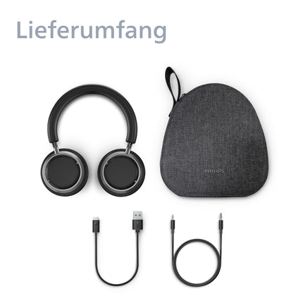 Philips Audio Fidelio L4 mürasummutavad kõrvaklapid - suurepärane kõnekvaliteet, häälassistendi ühilduvus ja kuni 50 tundi muusika taasesitust - mustad