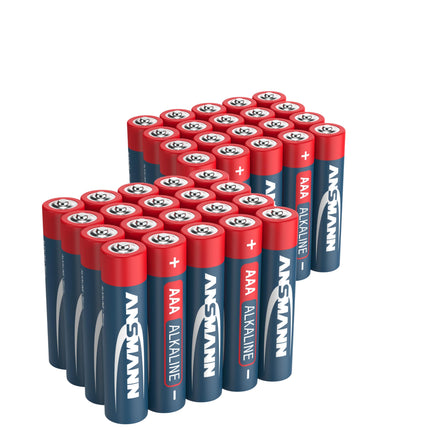 ANSMANN leelispatarei Micro AAA / LR03 1.5V / pika elueaga leelispatareide sooduspakk praktilises hoiukarbis / 40 tk