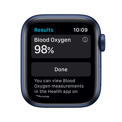 Apple Watch Series 6 (GPS + Cellular, 40MM) Blue Aluminum Case with Deep Marine Sport Band (Refurbished)