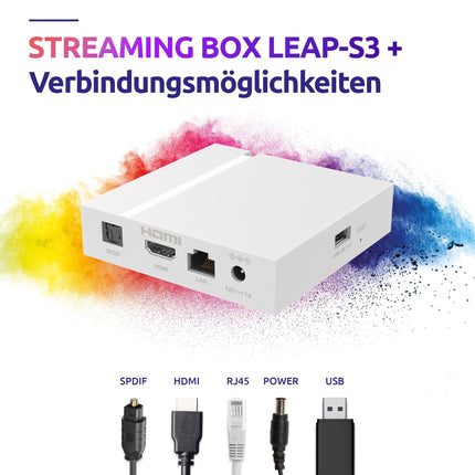 STRONG - Android TV 4K UHD voogedastusboks - Leap-S3+ V2 - Chromecasti sisseehitatud - Ühildub Google Voice Assistantiga - Dolby Atmos ja Dolby Vision - Google Play, Netflix, Prime Video ja palju muud