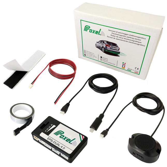 Proxel - Invisible Electromagnetic Parking Sensors Rear, EPS-DUAL 4.0, no drilling required, Universal and Original Kit